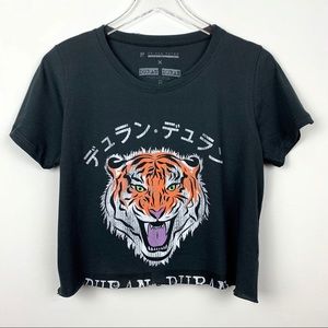 DURAN DURAN TOUR TIGER Graphic Band Tee Distressed LAST ONE LEFT